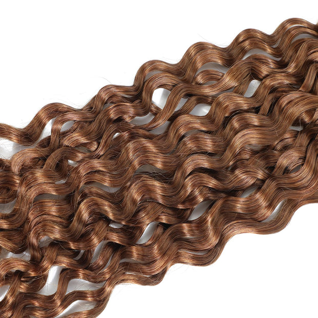 Human Braiding Hair Water Wave 2 bundle 100g Color 30#