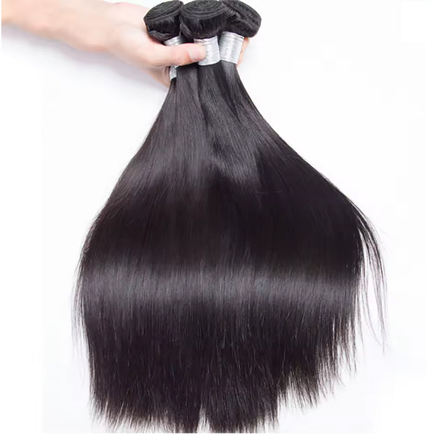 Ustar Basics Color 1B Human Hair Straight 1 3 4 Bundles