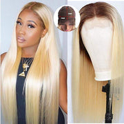 Beyonce Wig for Paris 2024 Olympics  5×5 HD Lace Closure Wig  Blonde with Brown Roots