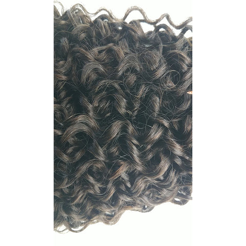 Dark Brown (#2)Jerry Curly 100% Human Hair