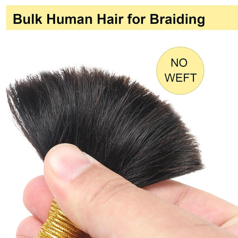 Natural color Human BOHO Braiding Hair Jerry Curl Bulk hair Best Quality Mink hair extensions 100g/bundle