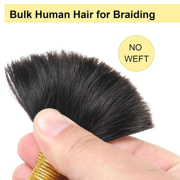 Natural color Human BOHO Braiding Hair Jerry Curl Bulk hair Best Quality Mink hair extensions 100g/bundle