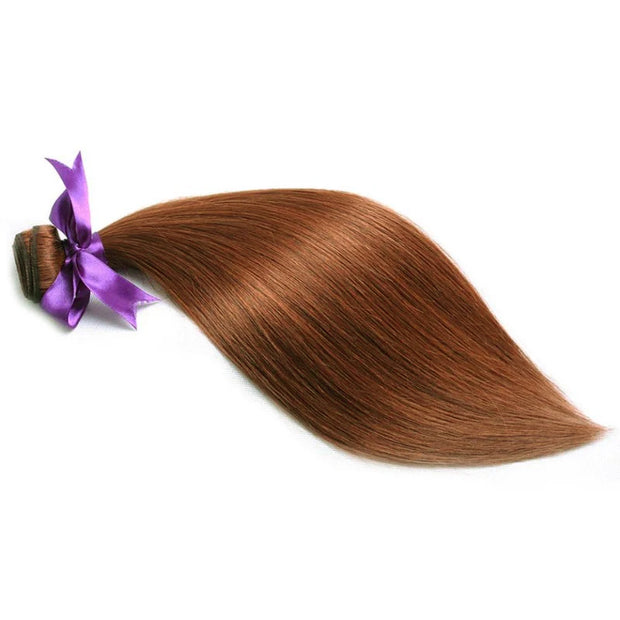 100% Auburn Straight Human Hair
