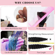 Color #27 Human Braiding Hair Bulk 100g Water Wave human Mink Hair 100g/bundle 20inch, 22inch (Copy)