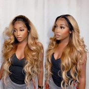 1B/27 Ombre Body Wave 4x4 Lace Closure Wigs