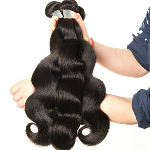 Black Friday Sale: Body Wave 100% Affordable India 12"14"16" 3 Bundles Human Hair