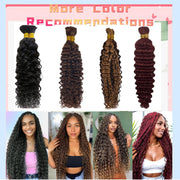 Human Braiding Hair Water Wave 2 bundle 100g Color Chocolate Brown (4#)