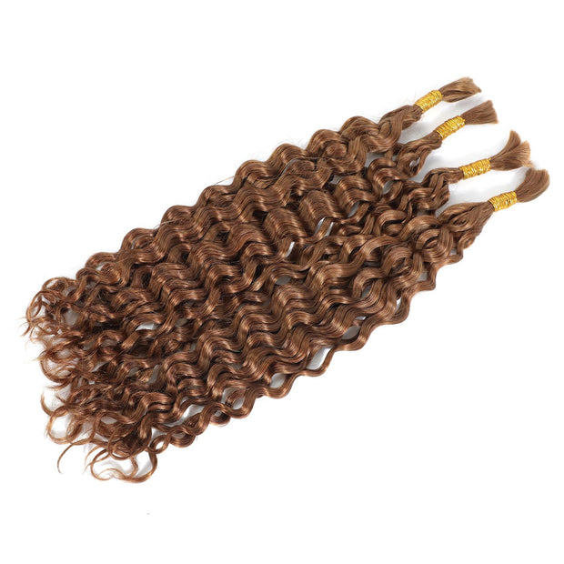 Human Braiding Hair Water Wave 2 bundle 100g Color 30#