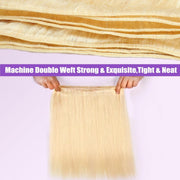Premium 613 Gloden Blonde  Hair Straight Unprocessed 100 Human Hair Ash Blonde Color