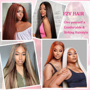 High Quality Clip In Honey Blonde (27#) Straight Hair Extensions 100% Human Hair