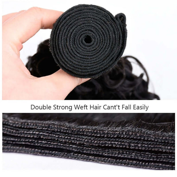 Affordable Hair Water Wave  black 1B color 1 bundle hair extension 100% human Hair