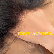 13x4 Transparent Lace Frontal Jerry Curl Bleached Knots Brazilian Hair