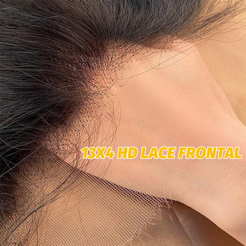 13x4 Transparent Lace Frontal Jerry Curl Bleached Knots Brazilian Hair