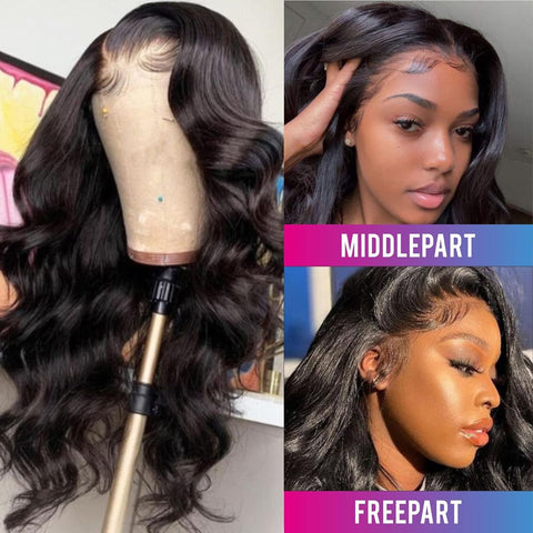 5x5HD Lace Wig Body Wave Closure 100 Human Virgin Remy Mink Hair Wig (Copy)