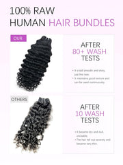 Double Drawn Bermese Curly Full End Unprocessed 100% Human Hair Natural Color