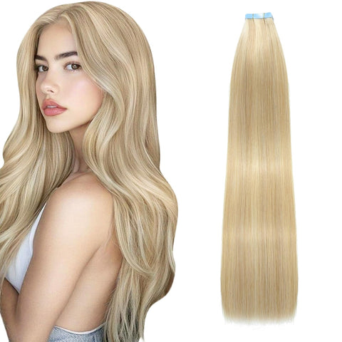 Bobbi Boss Extensions Tape-In Human Hair Blend  TBKP20 Kinky Perm 20" ,28"(20Pcs)