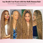 Color #27 Human Braiding Hair Bulk 100g Water Wave human Mink Hair 100g/bundle 20inch, 22inch (Copy)