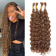 Human Braiding Hair Water Wave 2 bundle 100g Color 30#