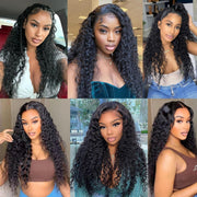 5x5HD Lace Wear to Go Glueless Wig Water Wave Pre-Cut Lace Closure  Wig 100 Virgin Human Hair Natural Color Swiss Lace / Skin-melt Lace / Invisible Lace