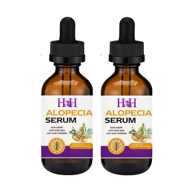 2 Pack Alopecia Growth Hair Serum Ginger Solution - Anti Hair Loss And Thinning