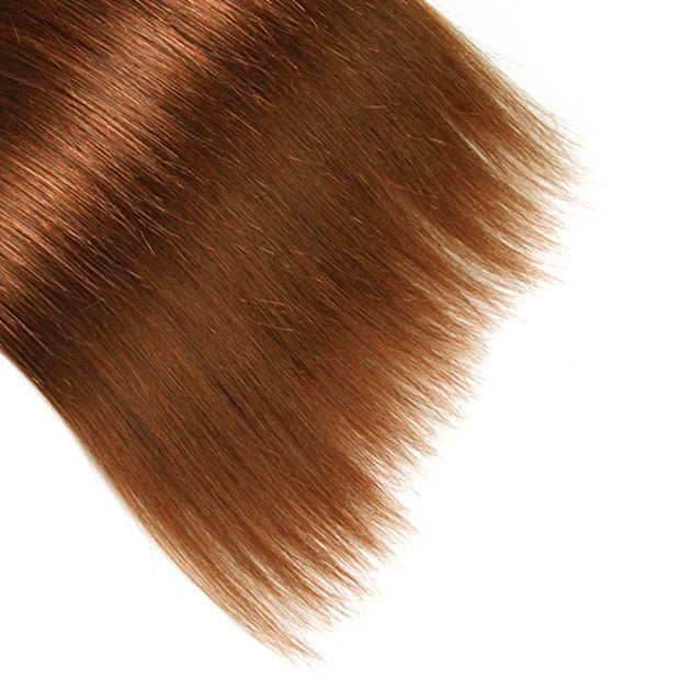 100% Auburn Straight Human Hair