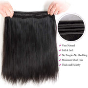 Affortable #1 Jet Black Human Hair Straight Hair Bundles