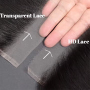 5x5 Transparent Lace Burmese Curl Lace Closure Brazilian Virgin Human Hair