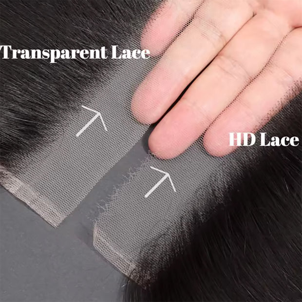 5x5 Transparent Lace Burmese Curl Lace Closure Brazilian Virgin Human Hair