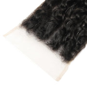 5x5 Transparent Lace Deep Wave Lace Closure Brazilian Virgin Human Hair
