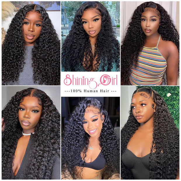 5x5HD Lace Closure Jerry Curl Brazilian Natural Virgin Remy Human Hair