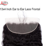13x4 Transparent Lace Frontal Loose wave Bleached Knots Brazilian Hair