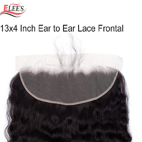 13x4 Transparent Lace Frontal Loose wave Bleached Knots Brazilian Hair