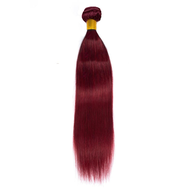 Burgundy Straight 100% Virgin Hair
