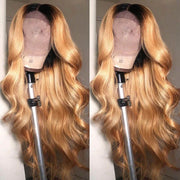 1B/27 Ombre Body Wave 4x4 Lace Closure Wigs