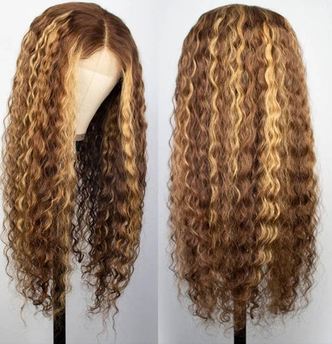 13x4HD Lace wig 4P27 Highlight Straight/Body Wave /Deep Wave full Frontal wig Up To 42 Inch 100 Human high quality Hair Wig