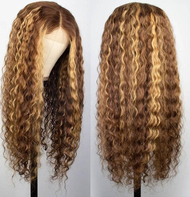 13x4HD Lace wig 4P27 Highlight Straight/Body Wave /Deep Wave full Frontal wig Up To 42 Inch 100 Human high quality Hair Wig