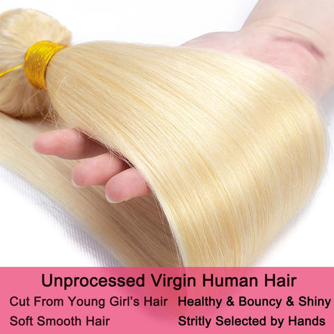 Super Long Blonde Raw Hair Straight 40 Inches High Quality 100 Human Hair