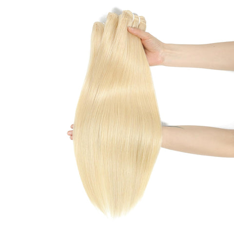 prenuim blonde 613 Hair Straight Unprocessed 100% Human Hair ash Blonde(#613) Color
