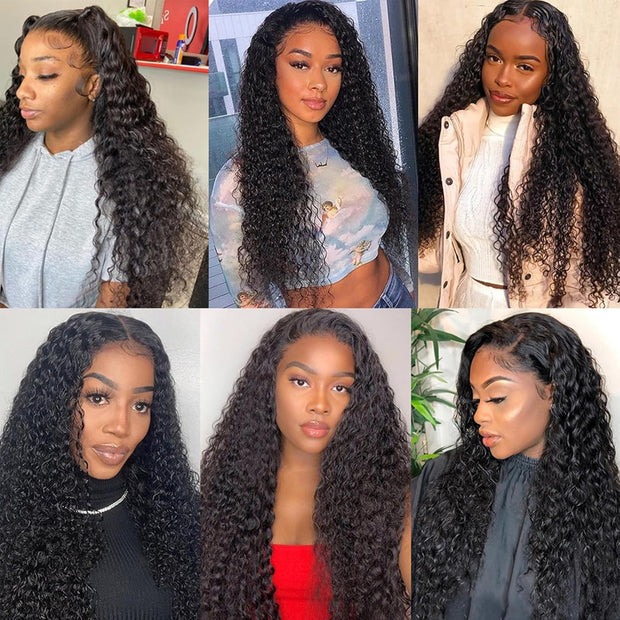 4x4 Lace Transparent Lace Closure Deep Wave Virgin Natural Human Hair