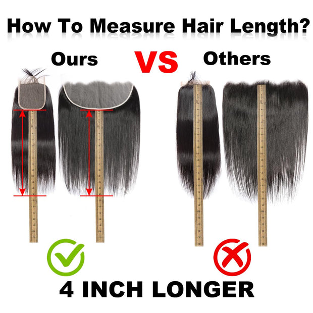 4x4 HD Lace Closure Straight Closure Human Hair 100% Unprocessed Brazilian Virgin Human Hair Free Part