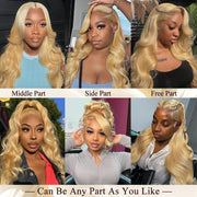 13x4 Lace 613 Blonde Body Wave Wear and Go Wig  Glueless Pre-Cut Lace 100 Human virgin remyHair