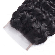 4x4 Lace Transparent Lace Closure Natural Wave Virgin Natural Human Hair
