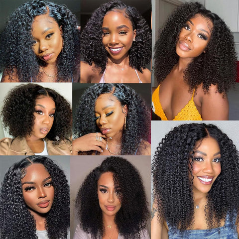 4x4 Lace Transparent Lace Closure Jerry Curl Virgin Natural Human Hair