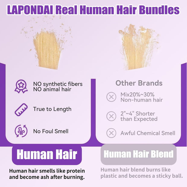 Premium 613 Gloden Blonde  Hair Straight Unprocessed 100 Human Hair Ash Blonde Color