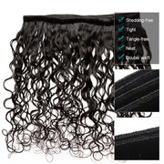 Affordable Hair Water Wave  black 1B color 1 bundle hair extension 100% human Hair