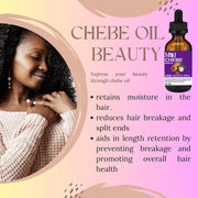 Chebe Intense Hair Growth Set Shampoo & Conditioner + Chebe Growth Hair Solution + Scalp Hair Massager