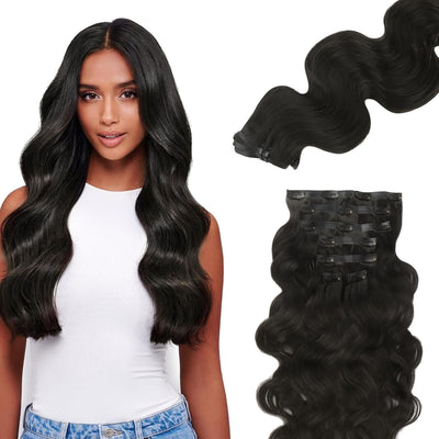 Clip In Premium Hair Extensions Body Wave High Quality 100 Human Hair