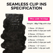 Clip In Premium Hair Extensions Body Wave High Quality 100 Human Hair