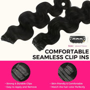 Clip In Premium Hair Extensions Body Wave High Quality 100 Human Hair