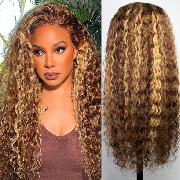 13x4HD Lace wig 4P27 Highlight Straight/Body Wave /Deep Wave full Frontal wig Up To 42 Inch 100 Human high quality Hair Wig